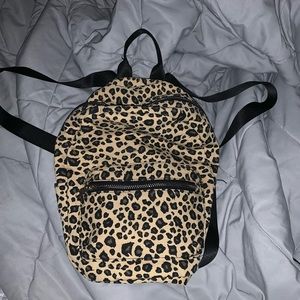 mini leopard backpack